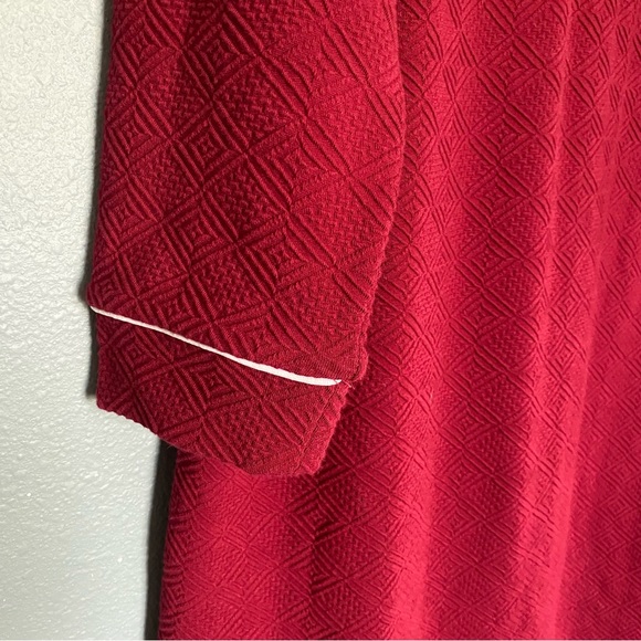 Crown & Ivy Dress Country Roads Signature Cranberry Tunic Burgundy Maroon - Picture 9 of 15